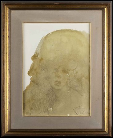 Salvador Dalí (1904-1989) Assuerus adamvit Esther, 1964 Litografia, 49,2 x...
