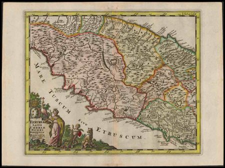 Philipp Cluvier (1580-1622) Etruriae Latii Umbriae Piceni Sabinorum et...