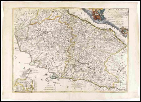 Jean-Baptiste Nolin (1657 – 1725) Etats de L'Eglise … Les Etats de Toscane...