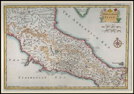 Emanuel Bowen (1714-1767) Middle or Proper Italy, 1750 ca. Acquaforte e...