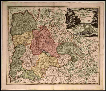Johannes Baptista Homann (1664-1724) Tabula Delphinatus vulgo Gouvernement...