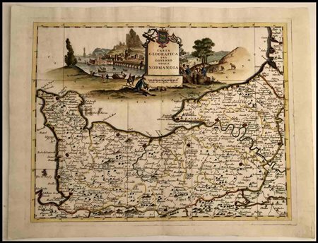 Guillaume de l'Isle (1675-1726) Carta geografica del Governo della Normandia,...