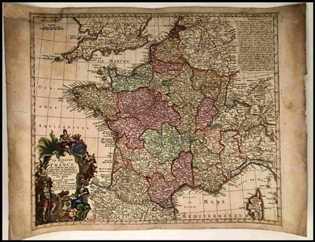 Matthaus Seutter (1678-1757) Le Royaume de France Fait conforme aux Cartes...