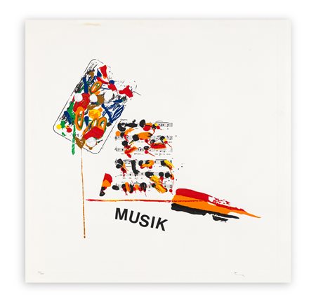 MARIO SCHIFANO (1934-1998) - Musik, 1988/1989