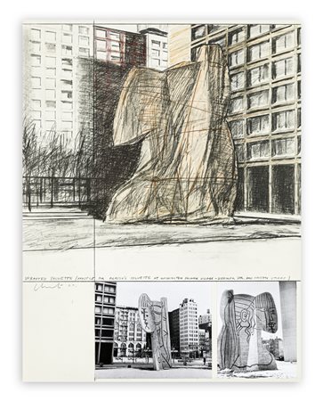 CHRISTO (1935-2020) - Wrapped Sylvette, Project for Washington Square Village, New York, 1973-1974