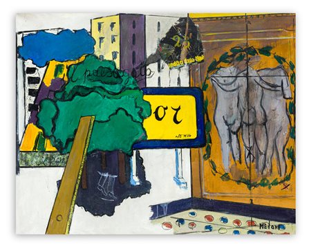 GINO MELONI (1905-1989) - Paesaggio, 1974