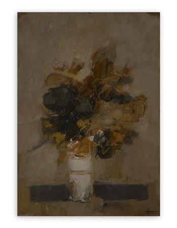 GIUSEPPE AJMONE (1923-2005) - Fiori, 1962