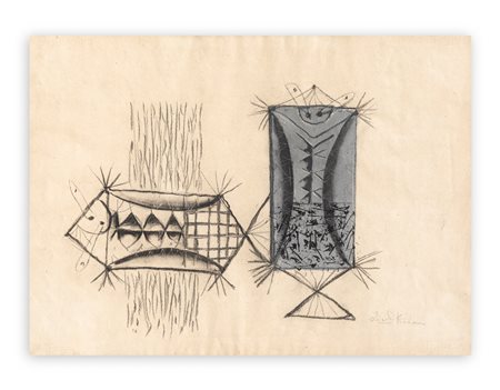 IBRAHIM KODRA (1918-2006) - Senza Titolo