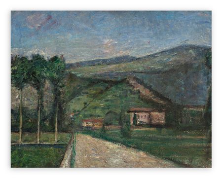 ARTURO TOSI (1871-1956) - Campagna bergamasca, 1945