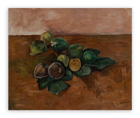 RAFFAELE DE GRADA (1885-1957) - Natura morta con fichi, 1948-1949