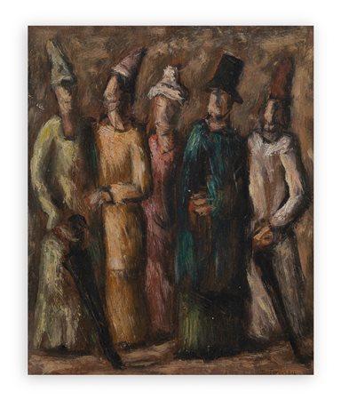 FIORENZO TOMEA (1910-1960) - Maschere, 1943