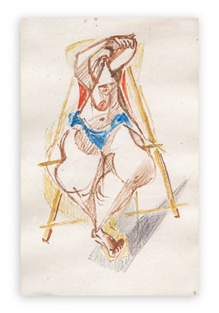 ENRICO PRAMPOLINI (1894-1956) - Senza Titolo (Cassandra), 1947