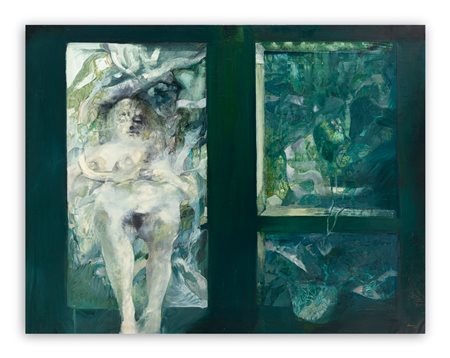 RENZO VESPIGNANI (1924-2001) - Donna nel giardino, 1965