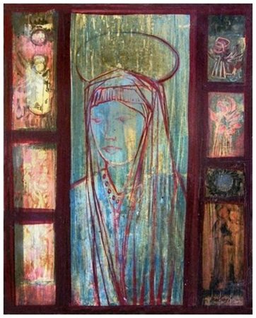 MANLIO BACOSI Perugia 1921 – 1998 Senza titolo Olio e t.m. su cartone 50 x...