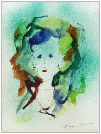 ERNESTO TRECCANI Milano 1920 – 2009 Senza titolo 2012 Olio su tela 40x 30....