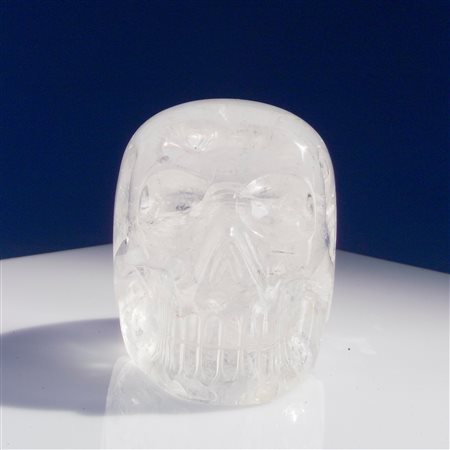 Teschio in cristallo di rocca, manifattura dell'Europa centrale del XIX secolo