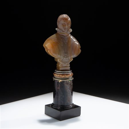 Busto di nobildonna (probabile regina Elisabetta I?), Inghilterra XVIII secolo 