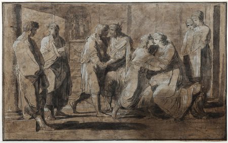 Felice Giani 1758 San Sebastiano Curone-1823 Roma, Scena di commiato