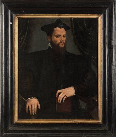 Scuola veneta del XVI secolo, Ritratto di gentiluomo con libro