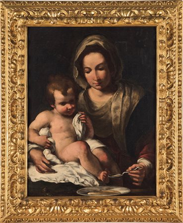 Bernardo Strozzi 1581 Genova-1644 Venezia, Madonna della pappa