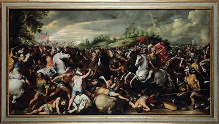 Giuseppe Cesari 1568 Arpino-1640 Roma, bottega di, detto il Cavalier d'Arpino, Battaglia di Tullo Ostilio contro i Veienti e i Fidenati