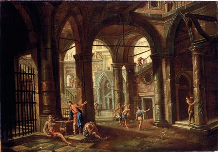 Francesco Chiarottini 1748 Cividale del Friuli-1796 Cividale del Friuli, Interno di carcere