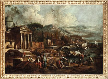 Giuseppe Zais 1709 Forno di Canale -1784 Treviso, Porto di mare