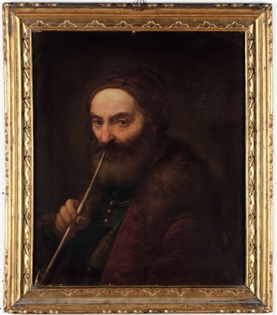 Scuola veneta del XVIII secolo, Ritratto di anziano con pipa