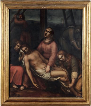 Cesare Corte 1550 Genova-1613 Genova, Deposizione dalla croce