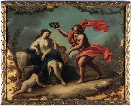 Angelica Kauffmann 1741 Coira-1807 Roma, attribuito a, Bacco e Arianna