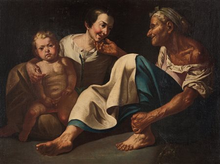 Gaspare Traversi 1722 Napoli -1770 Roma, cerchia di, Le tre età della vita