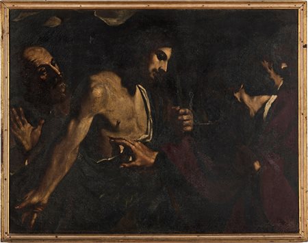 Giovanni Francesco Barbieri 1591 Cento-1666 Bologna, copia da, detto il Guercino, Incredulità di San Tommaso