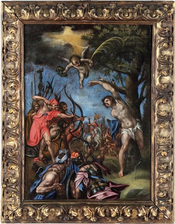 Artista della scuola di Praga dell'inizio del XVII secolo, Martirio di San Sebastiano