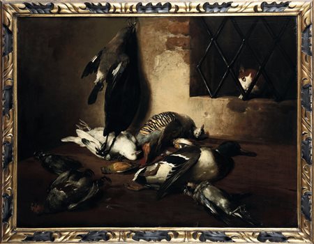 Giacomo Ceruti 1698 Milano-1767 Milano, nei modi di, detto il Pitocchetto, Cacciagione con gatto