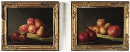 Scuola del Nord Italia del XVIII secolo, Composizioni di mele e pere