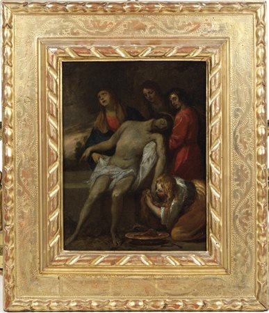 Giovanni Andrea De Ferrari 1598 Genova-1669 Genova, Compianto sul Cristo morto