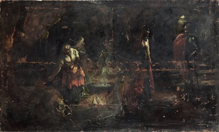 Scuola del XVIII secolo, Scena di stregoneria