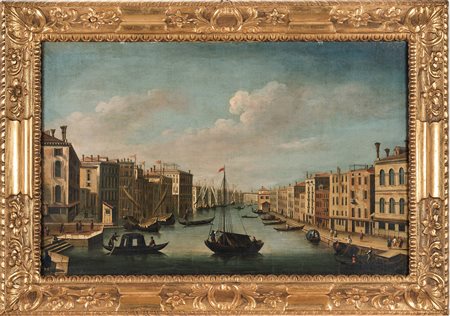 Scuola del XVIII secolo, Veduta del Canal Grande a Venezia