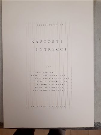 Gillo Dorfles (1910-2018), "Nascosti Intrecci"