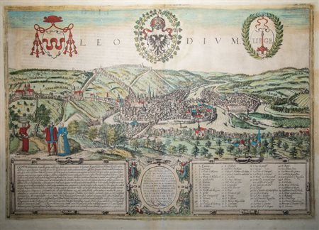 Georg Braun and Frans Hogenberg - Leodium / Liege - ca. 1575