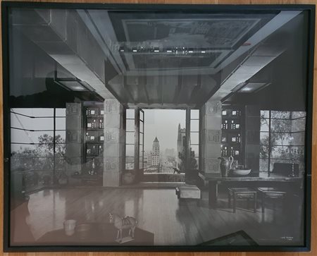 Julius Shulman (1910-2009), "Frank Lloyd Wright, Freeman House, Los Angeles, California"