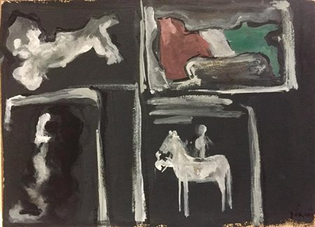 Mario Sironi “Composizione” 1952 circa