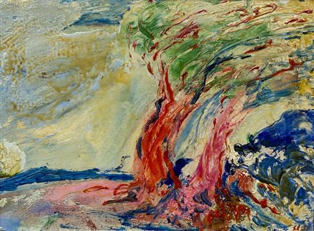 Aligi Sassu “Due alberi” 1964