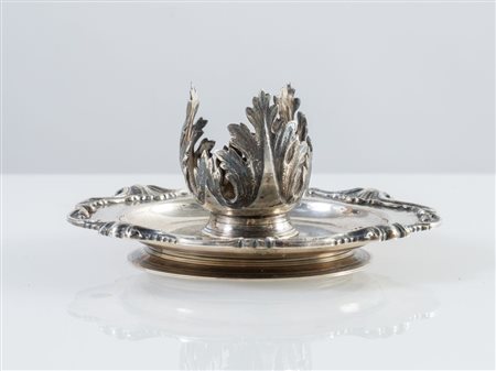 PORTACANDELA in argento.