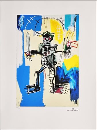 BASQUIAT JEAN-MICHEL New York 1960 - 1988 "Warrior"