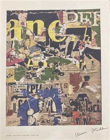 Mimmo Rotella RACCONTI POSSIBILI stampe A4, cm 30x21 sul retro: timbro Lucca...