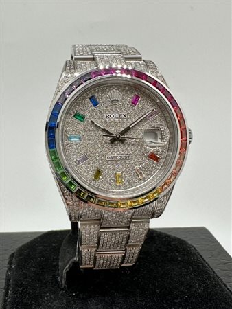 ROLEX DATEJUST 126300 ICE FULL DIAMONDS