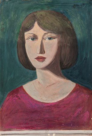 Pompeo Borra (Milano, 1898-1973)  - Senza titolo (Figura di donna), 1941