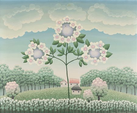 Ivan Rabuzin (Ključ 1921-Zagabria 2008)  - Paesaggio, 1979