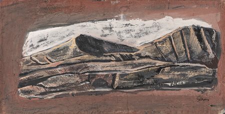 Mario Sironi (Sassari 1885-Milano 1961)  - Montagne, 1942 around